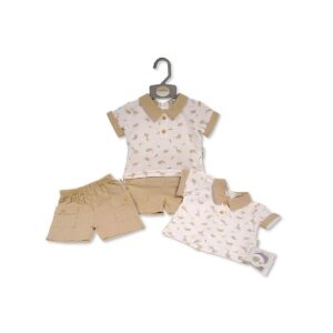 Baby Boys 2 Pcs Shorts Set - Dino