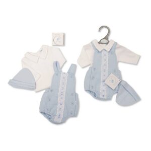 Premature Baby Boys 2 Pcs Romper Set with Lace and Hat
