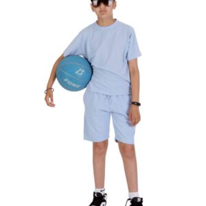 Kids Denim T-Shirt and Shorts Set