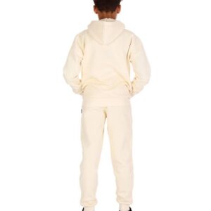 Trendy Toggs Kids Fleece Zip Up Cream Tracksuit